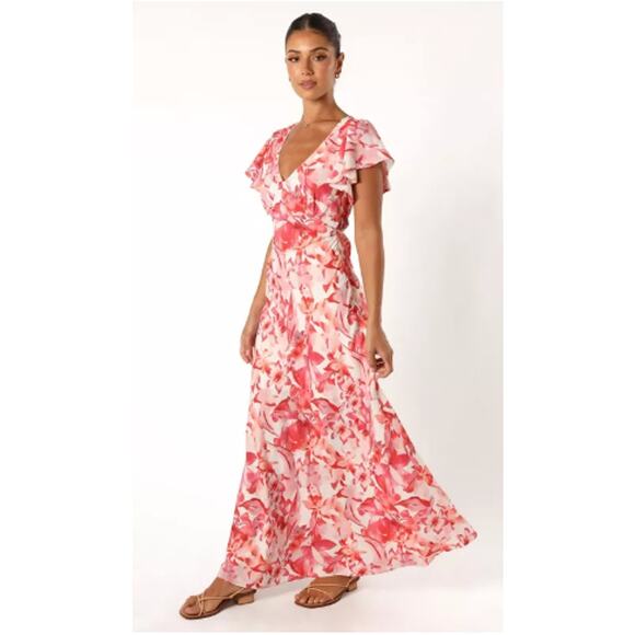 Petal and Pup Pink floral Ramsey Maxi Dress Size L - Picture 10 of 12